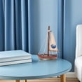 thumbnail image 4 of Wood Sailboat Decor: Tabletop Nautical Decor - Wooden Sailing Ship Figurine - Sailboat Model for Marine Seaside Table Centerpiece Graduation Party 6.5"x4", 4 of 9
