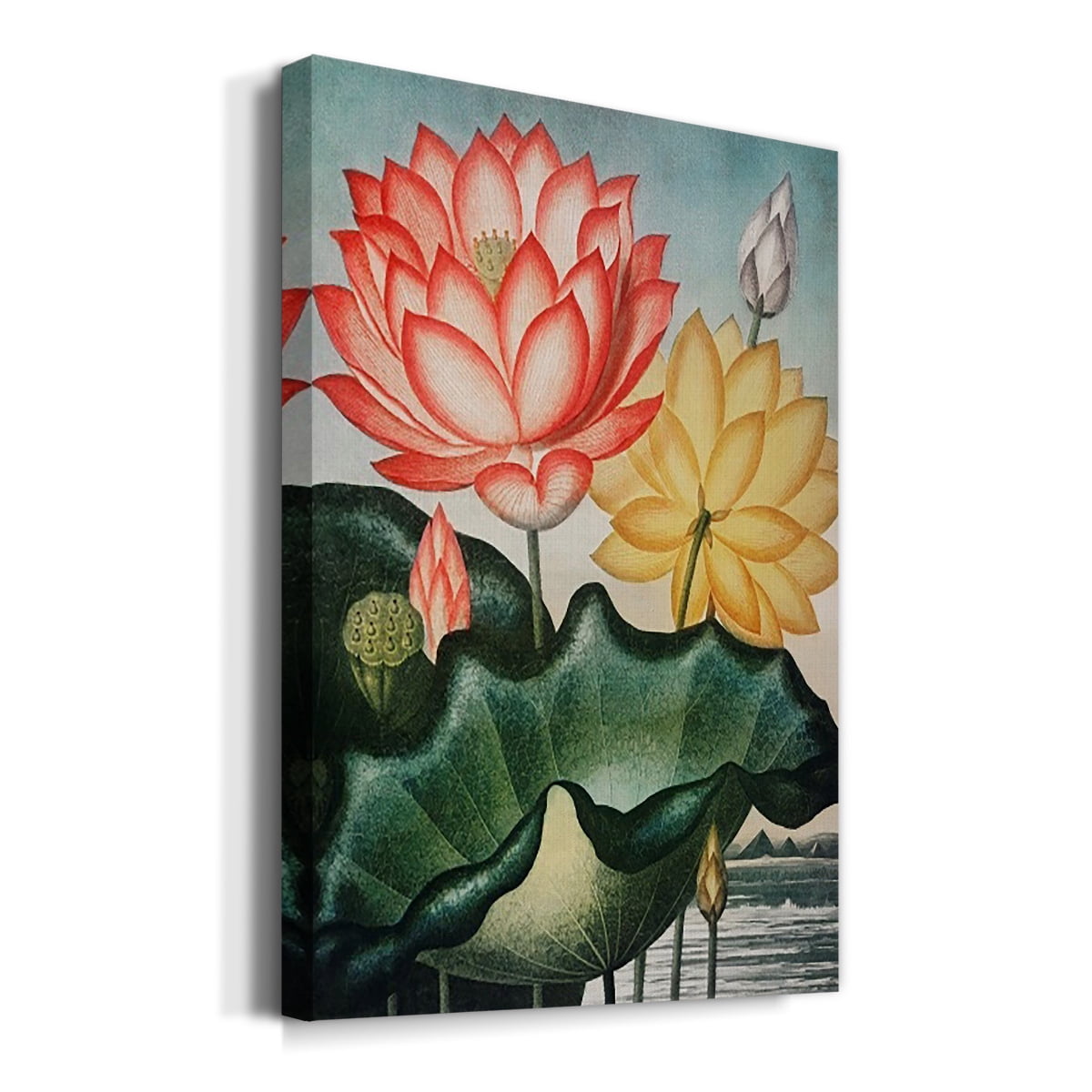 Temple of Flora V Premium Gallery Wrapped Canvas - Ready to Hang