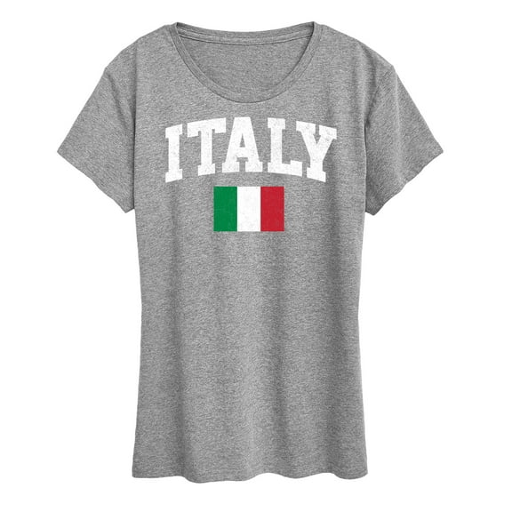 Instant Message - Italy Flag - Women's Short Sleeve Graphic T-Shirt