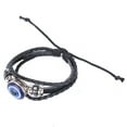 thumbnail image 5 of Falleo Clearance Blue Evil's Eye Bracelets Turkish Style Adjustable Length HandWoven Leather Men's Jewelry, 5 of 5