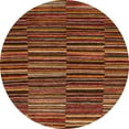 thumbnail image 1 of Ahgly Company Indoor Round Abstract Saffron Red Abstract Area Rugs, 7' Round, 1 of 6