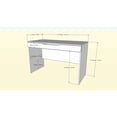 thumbnail image 4 of Nexera Arobas 1-Drawer Desk, 4 of 4