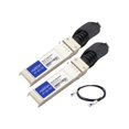thumbnail image 2 of AddOn 3m Aruba Compatible SFP+ DAC - Direct attach cable - SFP+ to SFP+ - 10 ft - twinaxial - SFF-8431/SFF-8432 - passive, 2 of 2