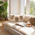 thumbnail image 4 of Farmhouse Fall Pumpkin Lumbar Throw Pillow Cover, Linen Bow Applique, Rustic Cushion Case for Sofa Couch Thanksgiving Decor, 4 of 7
