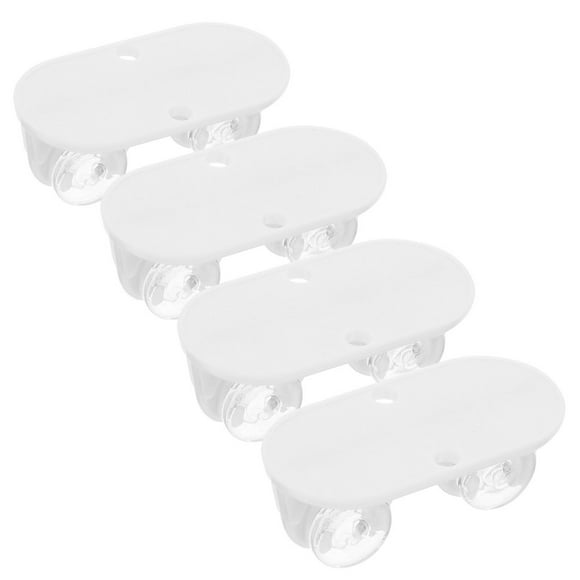 HLONK 4pcs Mini Self-Adhesive Caster Wheels For Kitchen Appliances And Furniture Small Tool Cart Wheels For Organizing And Moving Storage Boxes Trash Cans And Small Tool Carts