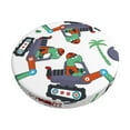 thumbnail image 6 of Uemuo Dinosaur on Excavator2 Pattern Round Bar Stool Seat Covers Washable Stool Cushion Slipcover Elastic Bar Chair Covers-13 inch, 6 of 7