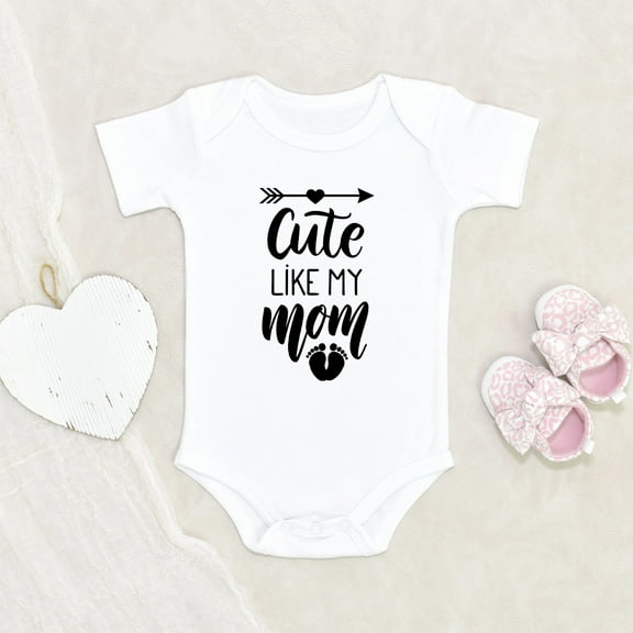 Newbabywishes - Funny Cute Like Mom Baby Clothes for Boys and Girls - Newborn Baby Clothes