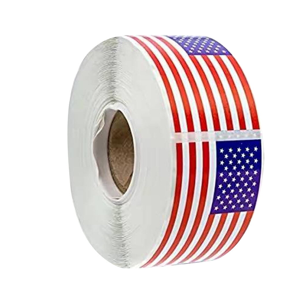 American flag stickers 1 Rolls/200pcs American Flag Stickers Self