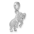 thumbnail image 5 of Finest Gold Sterling Silver Polished 3D Aries Zodiac Pendant, 5 of 5