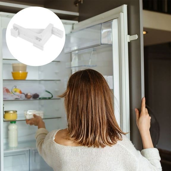 SEWCHICS White Fridge Partition Clips for Space Optimization and Organization, Refrigerator Divider Accessories