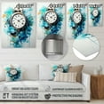 thumbnail image 4 of Designart "Clock Time In Flow II" Fashion Metal Wall Art, 4 of 5