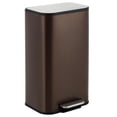 thumbnail image 1 of Bingirl Kitchen Trash Can 8 Gallon Stainless Steel Garbage Can with Soft Close Lid Foot Pedal and Removable Inner Bucket for Home Office Living Room (Matte Brown), 1 of 7