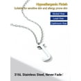 thumbnail image 6 of PROSTEEL Initial Pendant P Silver Necklace Alphabet Letter Stainless Steel Necklace for Women Mom Daughter, Personalized Name Charm Jewelry Birthday Gift, 6 of 8