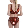 thumbnail image 3 of Picia Fire Extinguisher Women's High Waisted Bikini Scoop Neck Swimsuit Two Pieces Bathing Suit-Small, 3 of 8