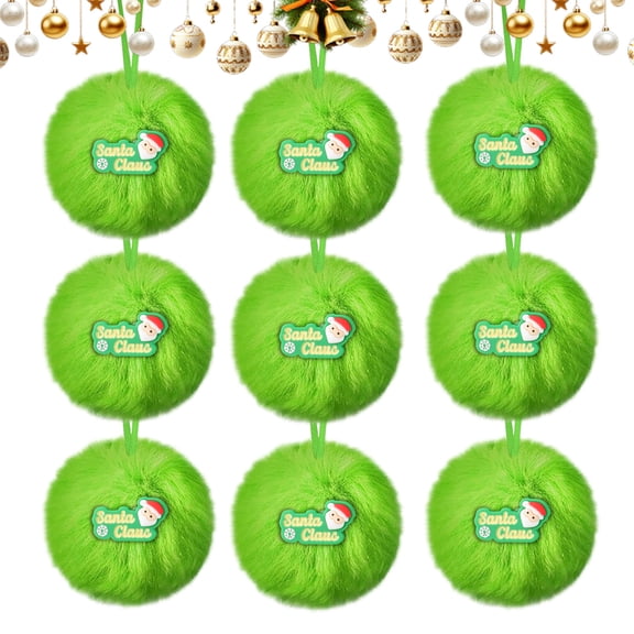 6 Pcs Christmas Ornaments, Christmas Tree Decorations Soft Christmas Ball Ornaments Xmas Tree Hanging Supplies