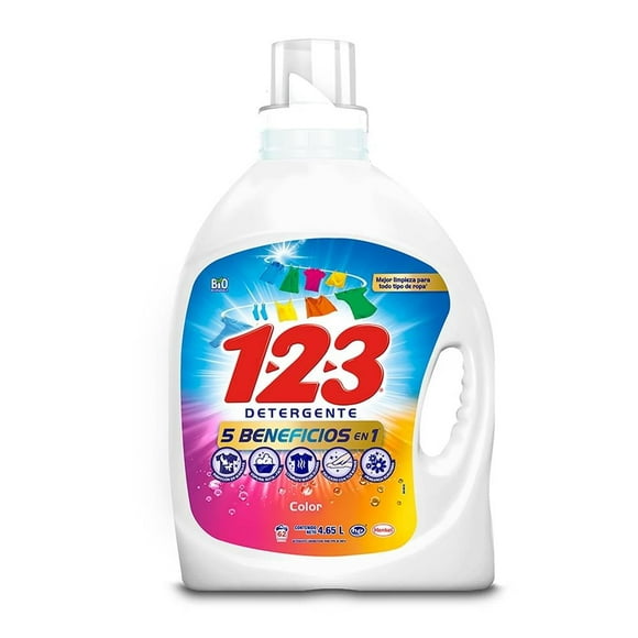 Detergente líquido 123 Color 4.65Lt