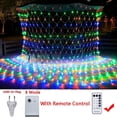 thumbnail image 3 of Guirnalda de luces LED de malla navideña de 3 m, 6 m, 12 m y 18 m, cortina de hadas para exteriores, resistente al agua, para fiestas, jardines, decoración de bodas, 3 of 5