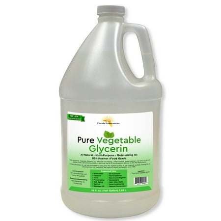 Vegetable Glycerin Pure Natural, Half Gallon (64 oz), 100% Food Grade,