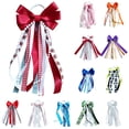 thumbnail image 2 of 2 Pcs Pearl Lace Boot Bows, Martin Cowboy Boot Bows Satin Ribbon Removable Western Shoe Costume Charms for Women Birthday Party Decor, 2 of 8