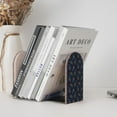 thumbnail image 4 of Sikiie Peacock Feathers Bookends 1 Pair, Wood Bookends for Shelves, Book Ends for Shelves, Book Shelf Holder for Home Office, 4 of 7