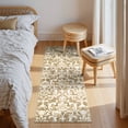 thumbnail image 3 of Lahome Decor 2'x6' Vintage Kitchen Rug, Washable Hallway Runner Rug, Indoor Soft Distressed Floral Runner Rug Non-Slip Backing for Entryway Farmhouse Bedroom Kids Playroom,Khaki, 3 of 9