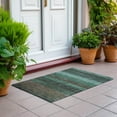 thumbnail image 6 of Addison Rugs Chantille Indoor/Outdoor Transitional Stripes Teal Washable Rectangle Rug, 1'8" x 2'6", 6 of 6