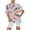 1-8-Multicolor, variant on successthop Womens Pajama Sets Shorts Lightweight Plus Size Tie-Dye Short Sleeve T-Shirt 2 Piece Shorts Loungewear S Multicolor