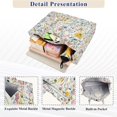 thumbnail image 3 of FORMRS Womens Corduroy Tote Bag Crossbody Shoulder Purse Handbag with Detachable Strap, Watercolor Wildflowers, 3 of 7