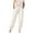White, variant on Women's Slim Fit Ankle Casual Trousers - Polyester Stretch Pants for Spring/Summer, S-XXXL