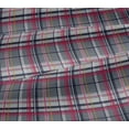 thumbnail image 5 of oneOone Viscose Jersey Gray Fabric Madras Check Craft Projects Decor Fabric Printed By The Yard 60 Inches Wide, 5 of 5