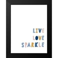 thumbnail image 2 of Straatsma, Leah 12x14 Black Modern Framed Museum Art Print Titled - Live Love Sparkle, 2 of 5