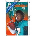 thumbnail image 3 of NFL Miami Dolphins - Jaylen Waddle 21 Wall Poster with Pushpins, 14.725" x 22.375", 3 of 6