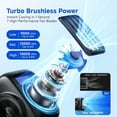 thumbnail image 4 of Fovendi Portable Waist Fan, Rechargeable Wearable Fan with LED Display, 3000mAh Battery, 10H Runtime, Mini Turbo Airflow, Clip on Belt/Shirt/Hat, for Travel,Outdoor, Concert,Gift for Women-1 Pack, 4 of 9
