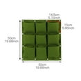thumbnail image 2 of Daiosportswear Pockets Vertical Garden Planter,Felt Wall Mount Growing Bag Pouch,Indoor/Outdoor Use,for Flowers/Gardening,office/Home Decoration,Greening Project,Space-Saving,Plant Lover Essential, 2 of 2