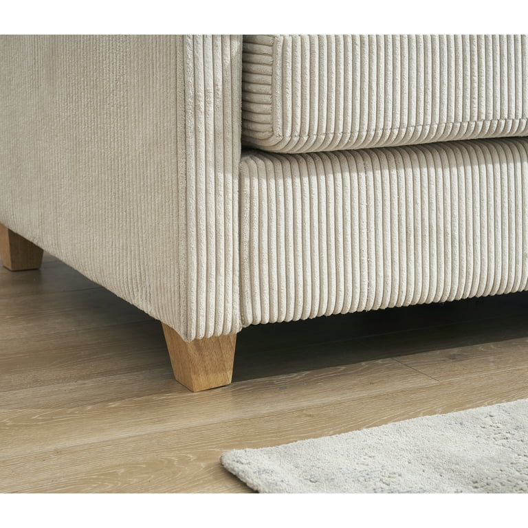 Cream corduroy sofa discount