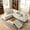 Beige, variant on BSHTI 94.49" L-Shaped Modular Sectional Sofa with Storage Ottoman & Cup Holders – Corduroy Upholstery, Tufted Seat, Nail-Head Trim, Solid Wood & Iron Frame, 5 Colors