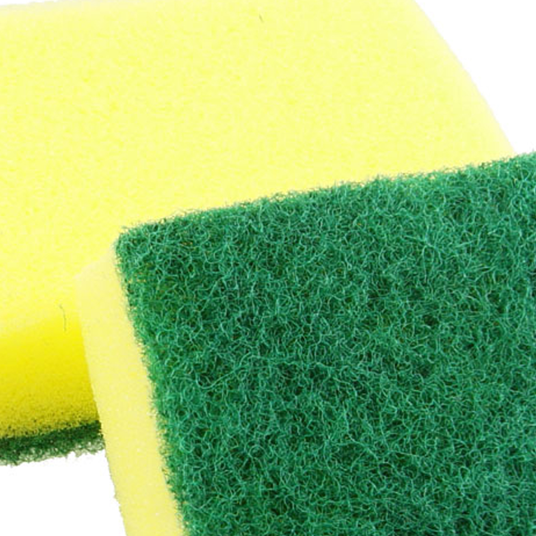Unique Bargains Rectangle Kitchen Dish Washing Cleaning Scrub Sponge Pad 2Pcs