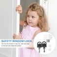 thumbnail image 2 of Sliding Window Lock Child Safety Lock Multi-use Window Sash Stopper with Key, 2 of 6