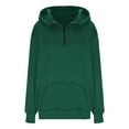 thumbnail image 5 of kytmyeq Women's Casual Fashion Solid Color Long Sleeve Pullover Hoodies Sweatshirts, 5 of 6