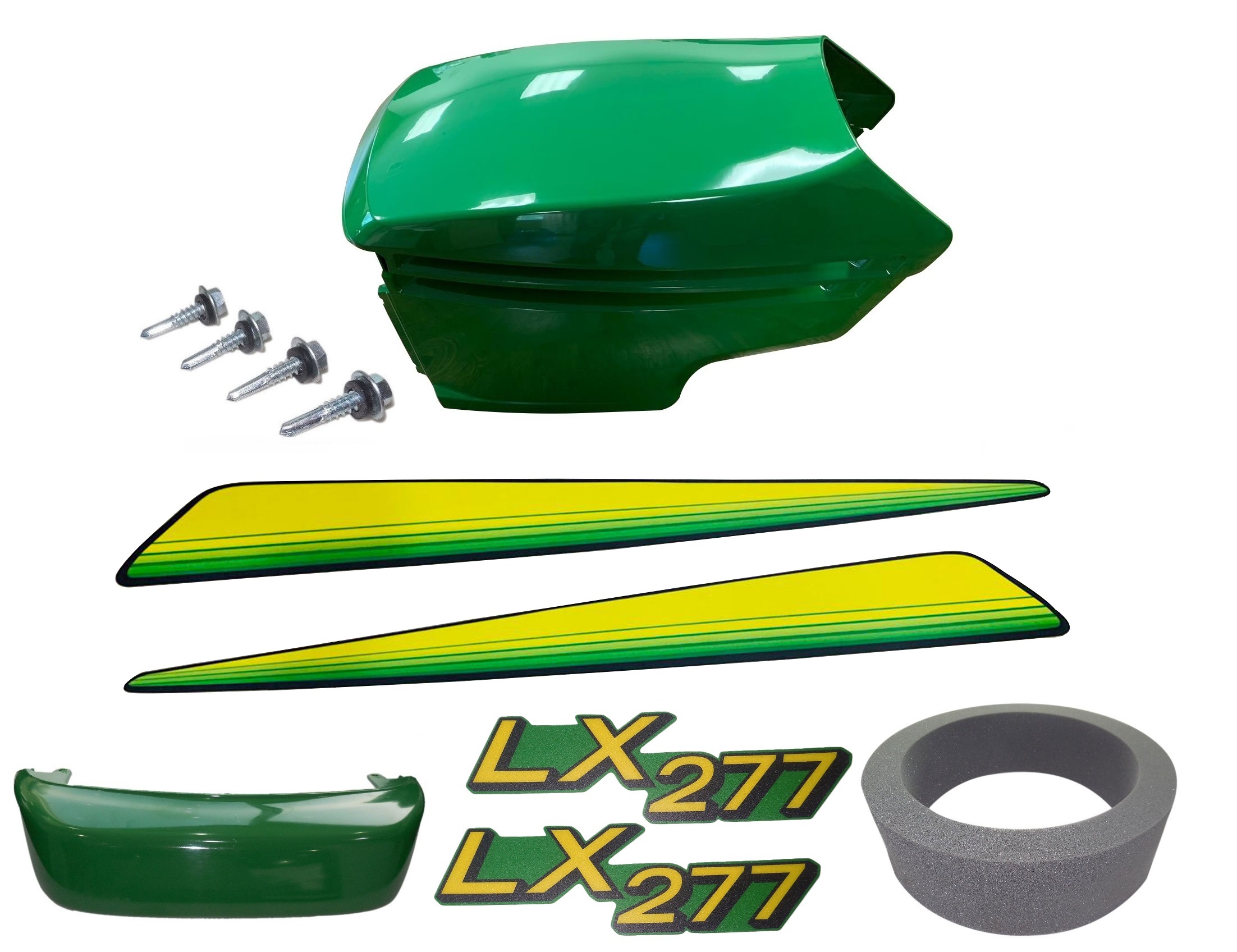 New Upper and Lower Hood/Bumper/LH and RH Stickers Fits John Deere