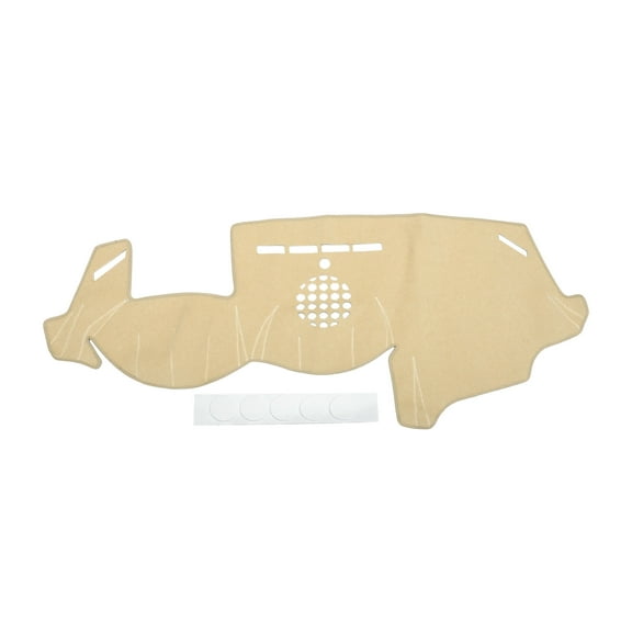 Dash Cover Compatible for BMW 6 2003-2010, Non-Slip Polyester Silicone Beige Center Console Dashboard Cover Mat Pad Carpet