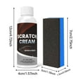 thumbnail image 3 of Car Scratch Repair Cream, Paint Scratch Remover, Shallow & Fine Scratch Restorer, All Paint Colors, Safe & Non-Toxic, Easy Application, Sponge Wipe Included, Enhances Gloss & Smoothness, 3 of 5
