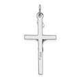 thumbnail image 3 of FB Jewels Sterling Silver Rhodium-plated & 18k Gold-plated Crucifix Pendant, 3 of 4