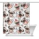 thumbnail image 1 of ABPHQTO Cortina de baño de tela impermeable con diseño de perro Pug sin costuras 150x180 cm, 1 of 1
