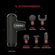 FitRx Mini Pro Neck and Back Massager, Handheld Deep Tissue Muscle Massage Gun