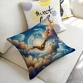 thumbnail image 5 of smile hands sky clouds Linen toss pillowcase decoration pillowcase gifting preferred 18x18 inch cushion cover 2 sets sofa pillowcase sofa bedroom living room car, 5 of 8