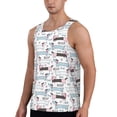thumbnail image 2 of Gukieu Dachshund Dog Puppy Print Men's Quick Dry Fitness Vest, Round Neck Sleeveless Fitness Bodybuilding Top-3X-Large, 2 of 7