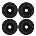 thumbnail image 1 of Wall Bushing Kit, Plastic Easy Installation Satellite Cable Wall Bushing Sturdy Lightweight 4pcs  for Router Ethernet Adapter Cable White,Black, 1 of 7