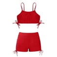 thumbnail image 4 of Mnyotv Girls Bikini Set Striped Bathing Suit Teens Summer Beach Swimwears Floral Swimsuits for Girl Size 7-8 Years, 4 of 4