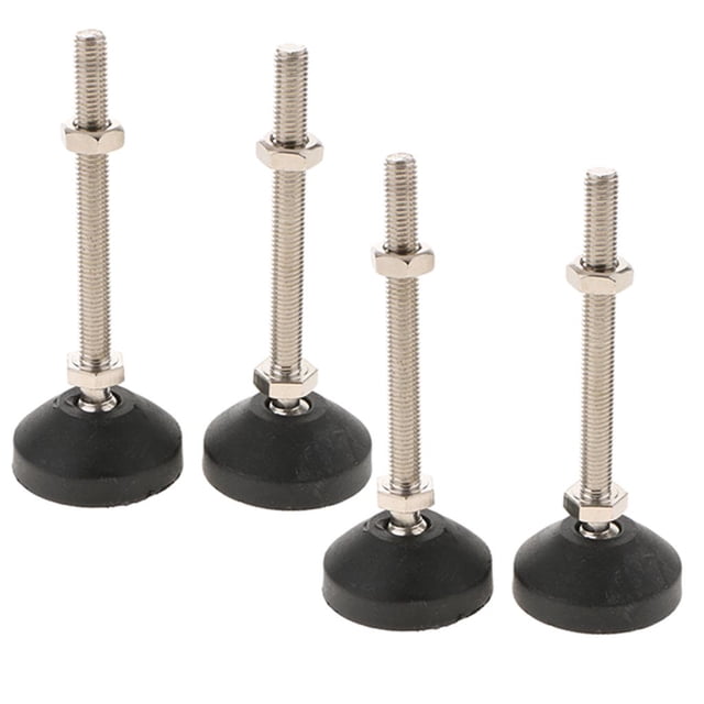 Patas Nivedoras de Patas de Muebles de 4 Pies Pies de Niveción de Acero Al Carbono para Banco de Trabajo, , Gabinete, Giratorio able, 50-M10x100mm Macarena Pies de nivelación ajustables